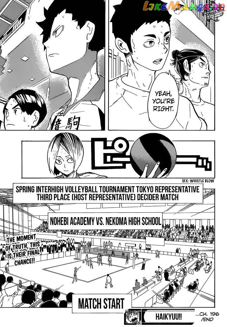 Haikyuu!!, Chapter 196 image 19